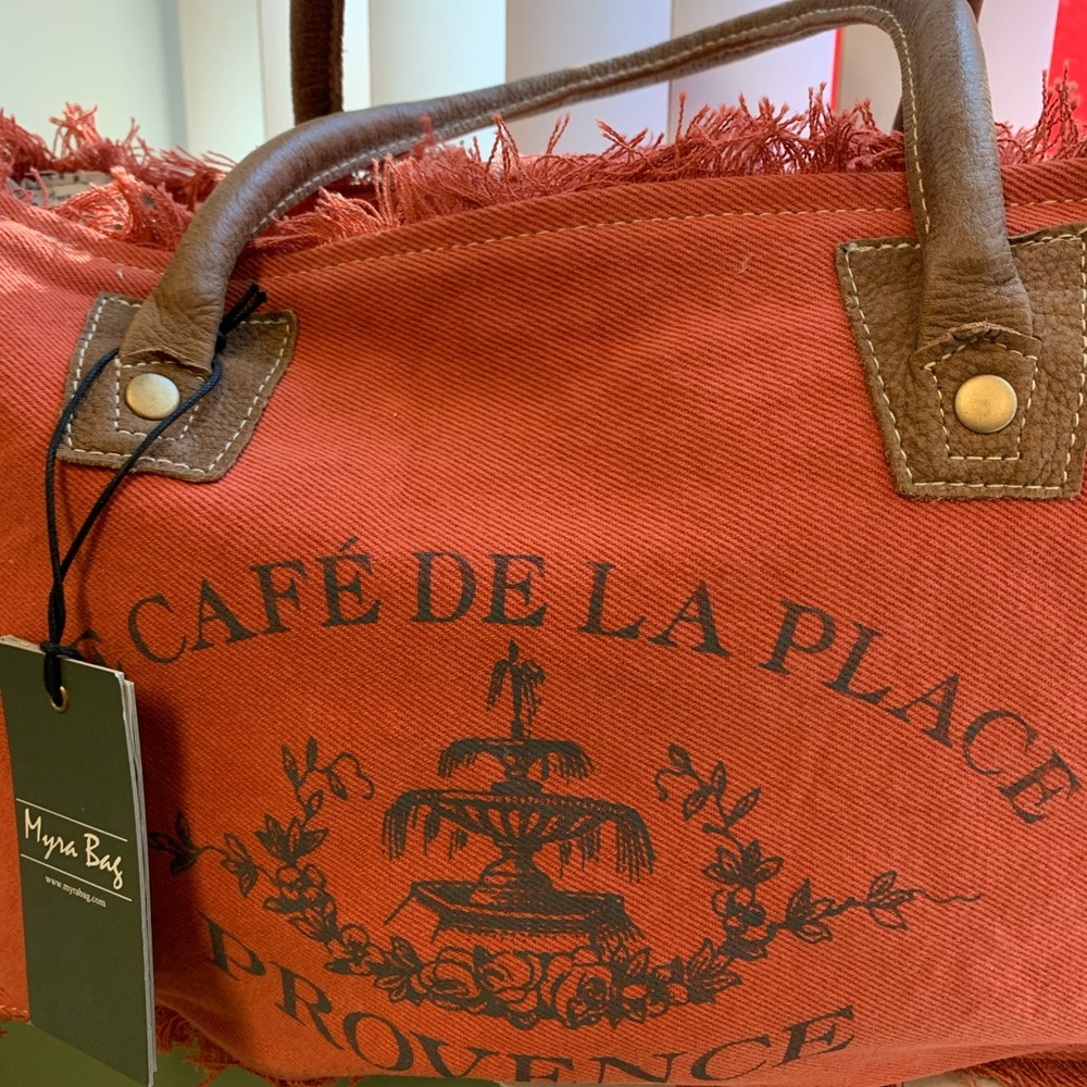 Myra Vintage Style Tote Bag - Picture 8 of 10